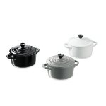 Les 3 mini-cocottes Matière 10 cm Le Creuset